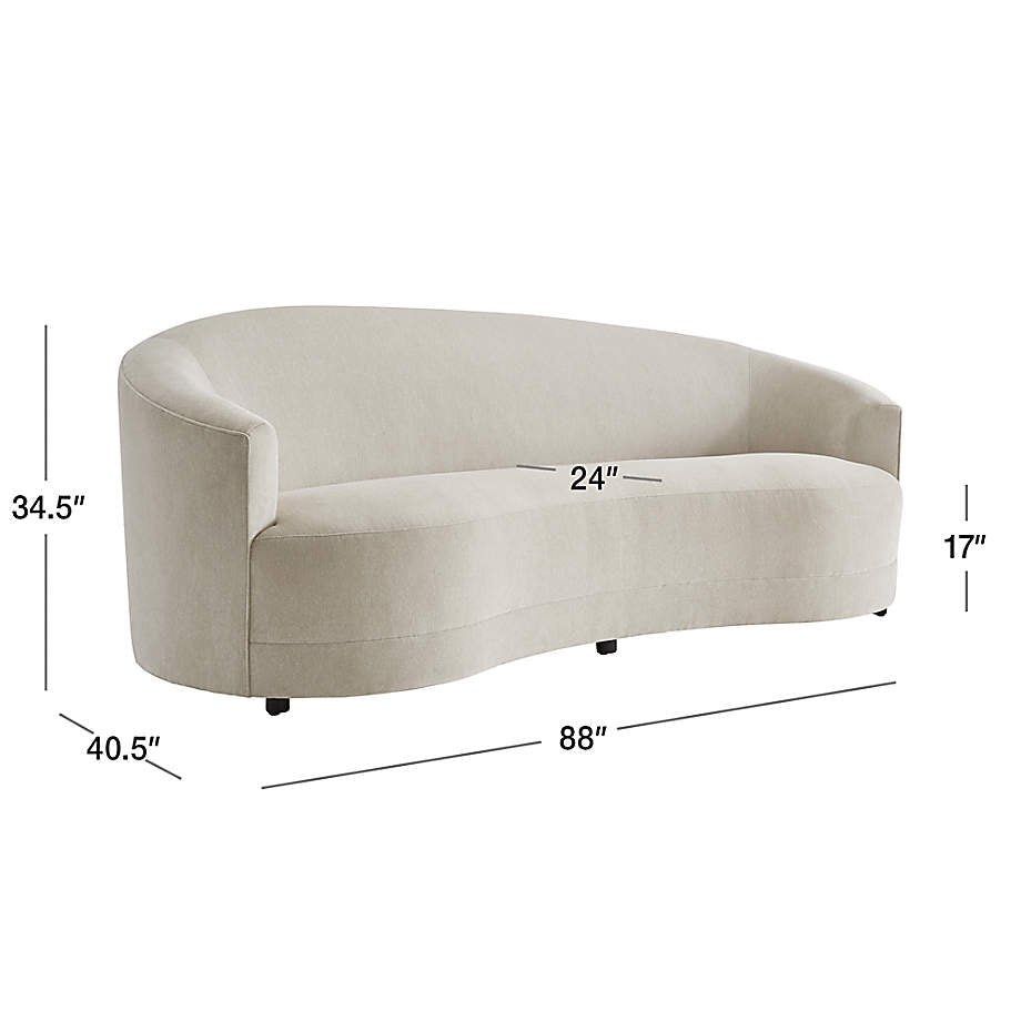 Crate and Barrel Infiniti sofa & Ottoman, Furniture & Home Living