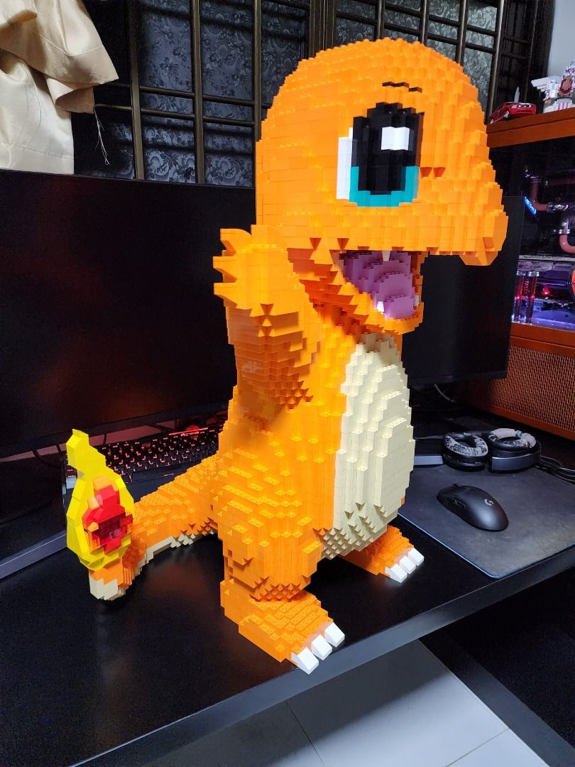Custom made life-size Charmander Pokemon (LEGO), Hobbies & Toys, Toys ...