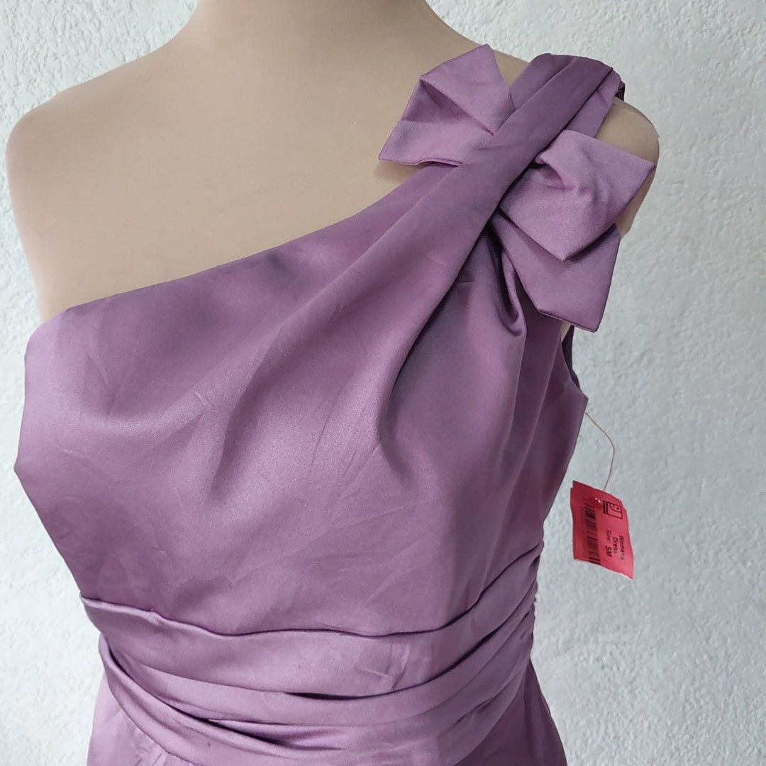 David s bridal dress purple dress lavender dress lilac dress wedding guest dress cocktail dress prenup dress formal dress one shoulder dress venus cut