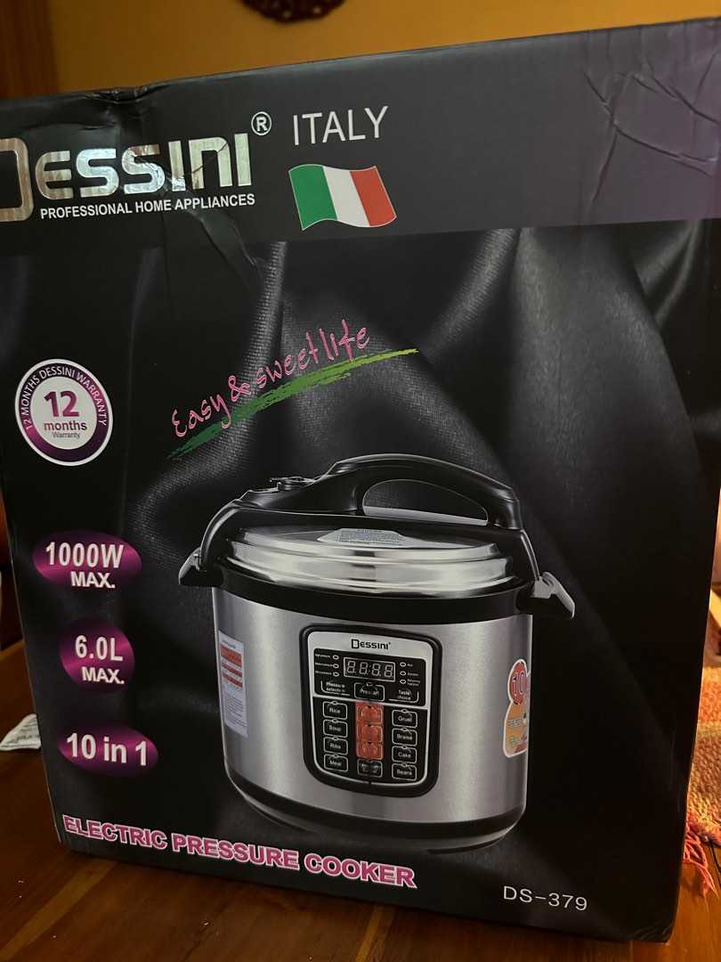 Dessini electric pressure cooker, TV & Home Appliances, Kitchen