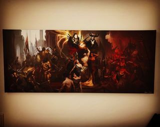 Diablo 4 Blizzcon Canvas Serialized Artwork limited 100 in the world