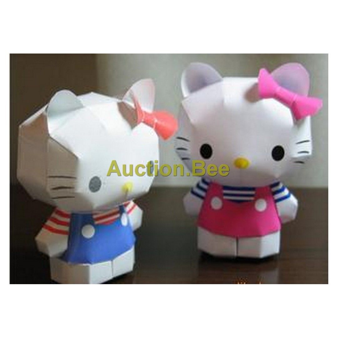 DIY Hello Kitty Paper Model, Hobbies & Toys, Stationery & Craft, Craft ...