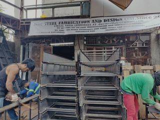 DNC Steel fabrication and design Hot dip HDG cable trays and wireways powdercoated