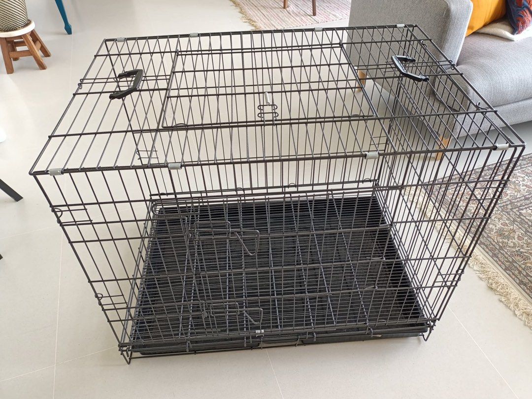 Dog pen 2025 attached to crate