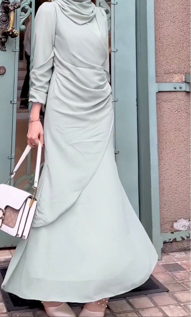 Dress chiffon hot sale muslimah