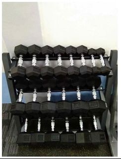 Dumbbell 3 Level Rack (Black)