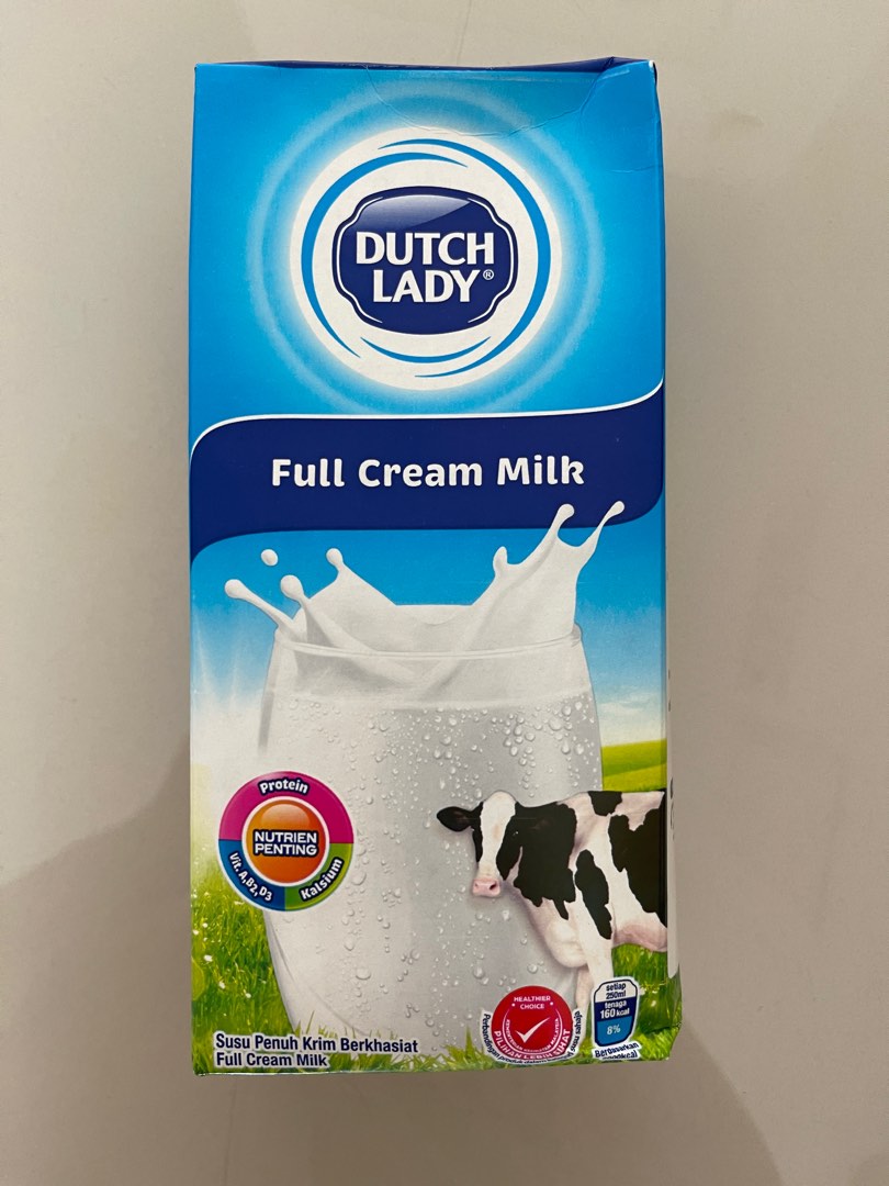 Dutch Lady Purefarm UHT Milk Full Cream, Food & Drinks, Beverages on