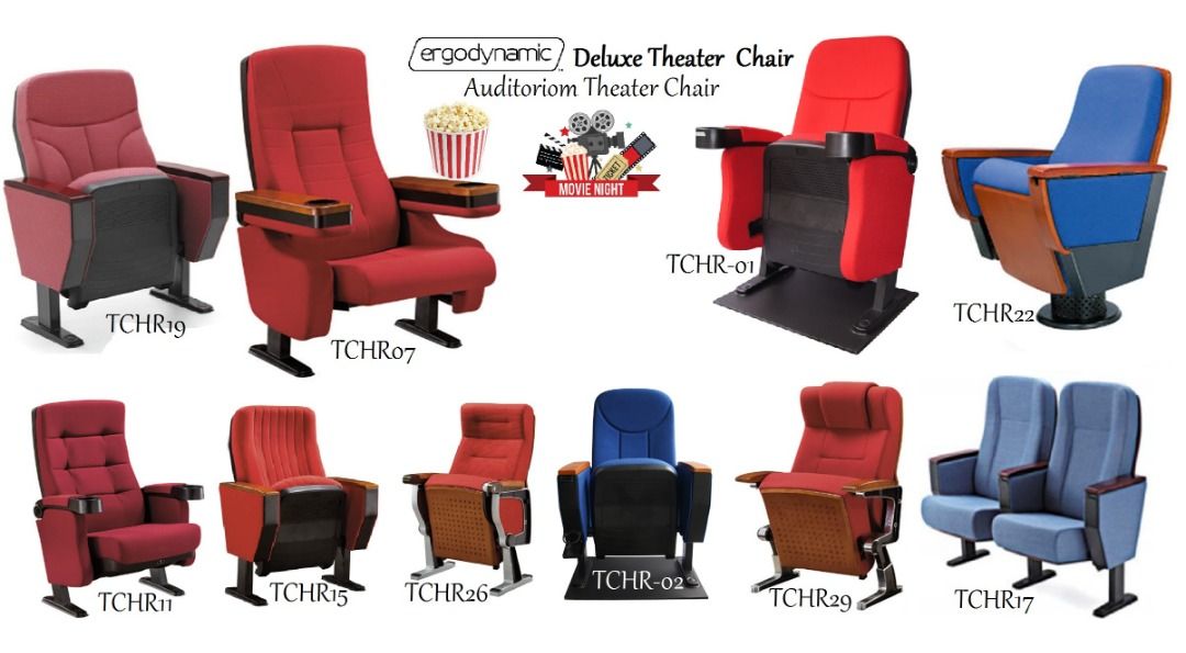 Ergdynamic Theater Chair with a tablet, Movie Chair, Auditorium Chair, Cinema Chair, Ampi