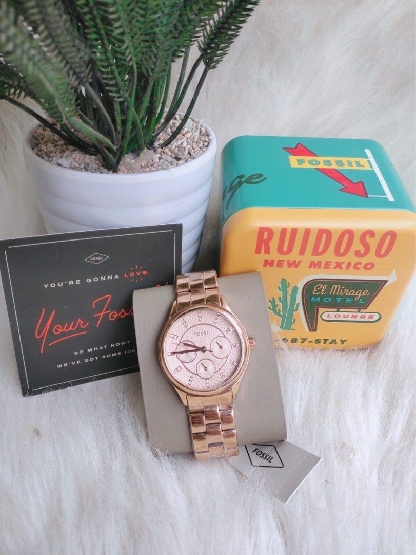 Fossil bq1561 rose gold online