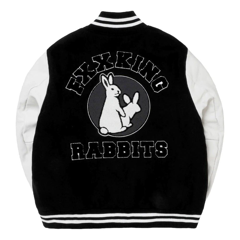 FR2 RABBITS STUDIUM JUMPER VARSITY JACKET, 男裝, 外套及戶外衣服