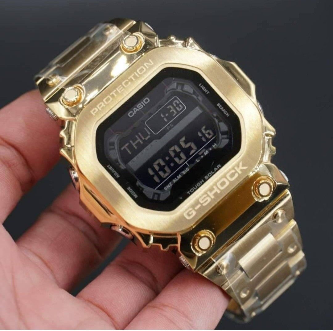 G Shock GX56BB King in customise full gold stainless steel bezel