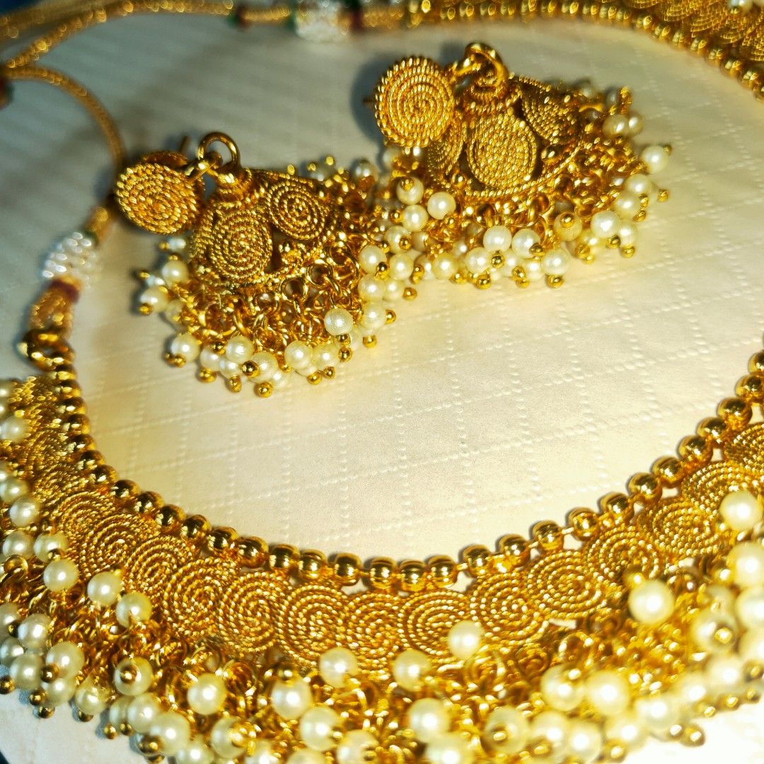 Gold pearl sets outlet with price