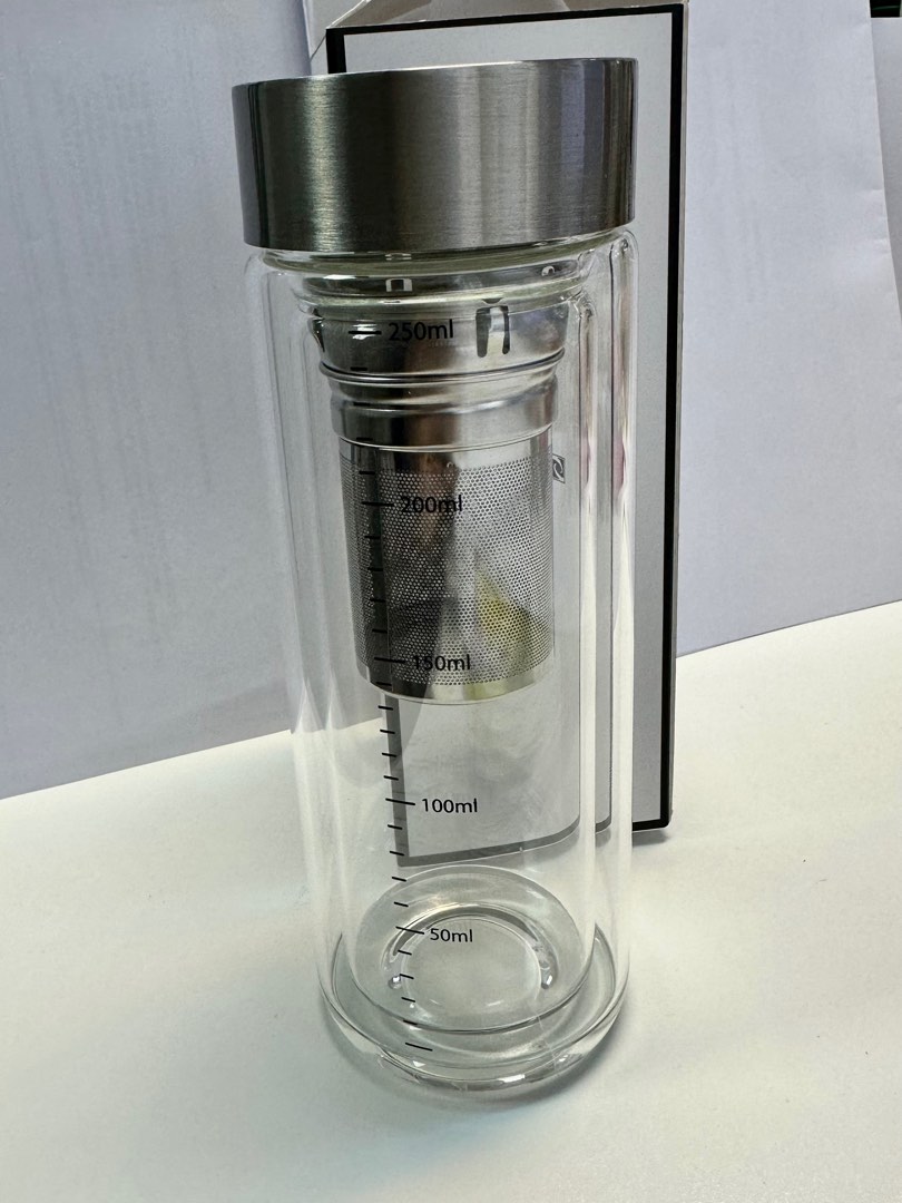 glass / stainless steel water bottle, 家庭電器, 其他家庭電器 Carousell