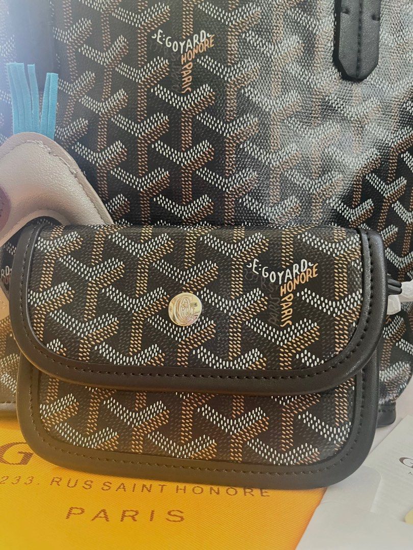 Goyard Anjou Mini Black in Mint Condition!, Luxury, Bags & Wallets on  Carousell