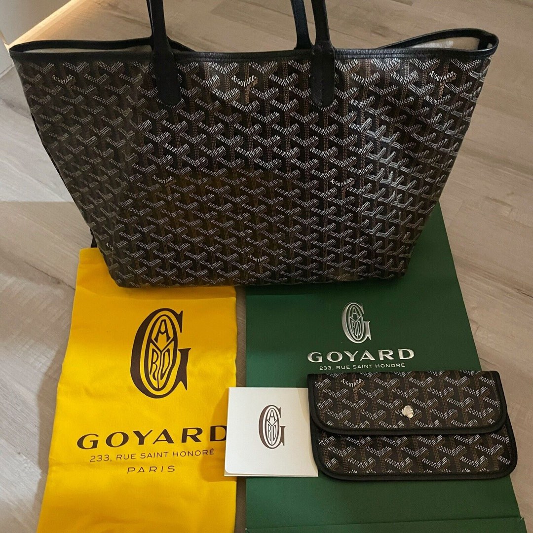 GOYARD ST LOUIS GM BLACK TAN SHOULDER BAG, Luxury, Bags & Wallets on  Carousell