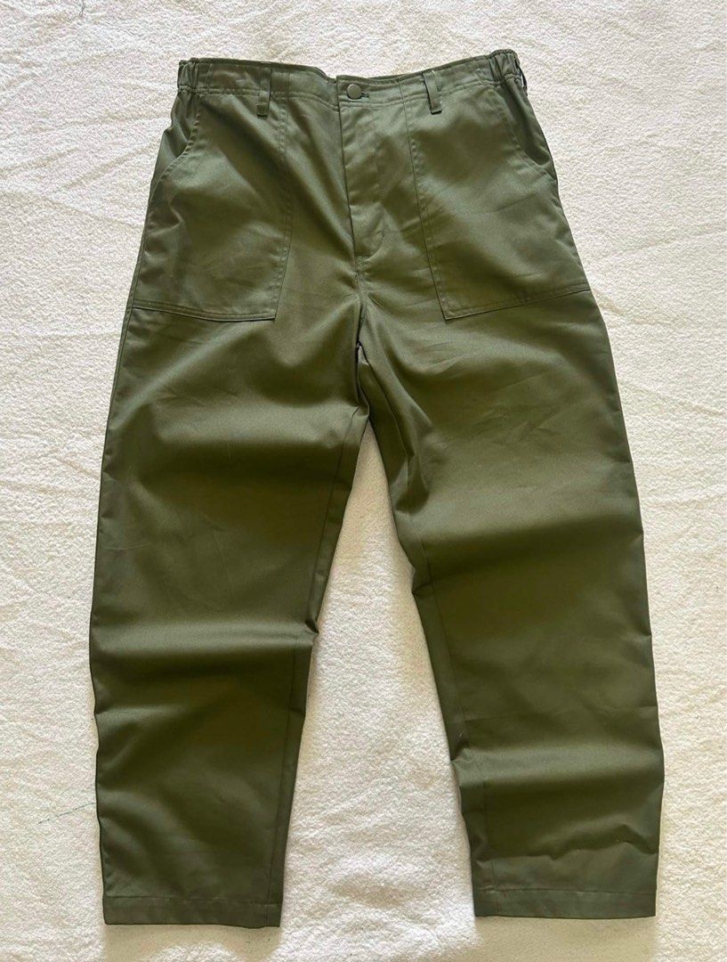 Green Army Pants, Men's Fashion, Bottoms, Chinos on Carousell