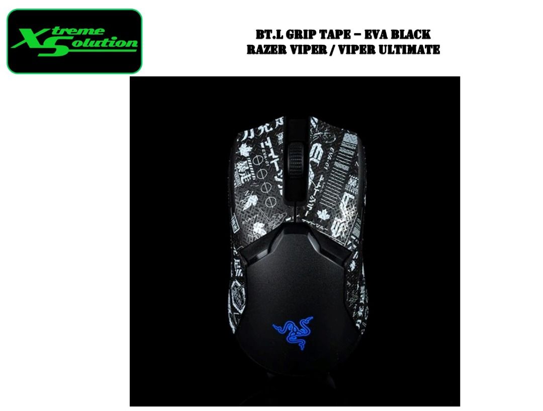 BTL Mouse Grip Tape Skate Handmade Sticker Non Slip Lizard Skin Suck Sweat For Razer Viper V2 Pro Wireless DIY Hokeyio Mouse - 7