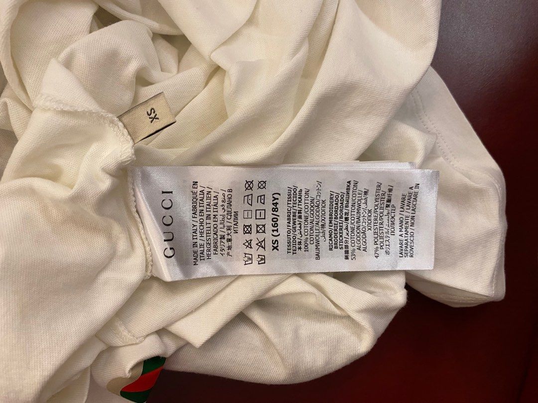 Gucci Apple Logo T-Shirt, Luxury, Apparel On Carousell