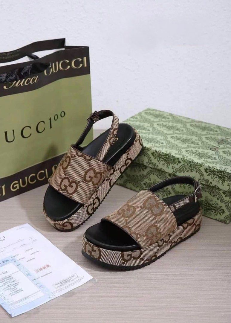 Kasut Gucci, Women's Fashion, Footwear, Wedges on Carousell