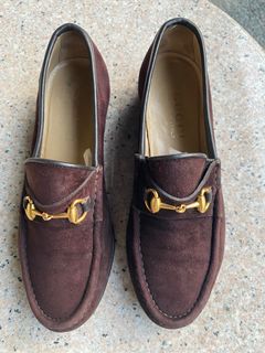 GUCCI suede loafers