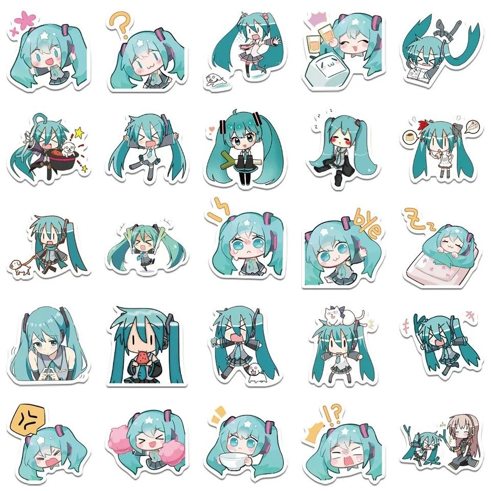 Hatsune miku stickers, Hobbies & Toys, Memorabilia & Collectibles, J