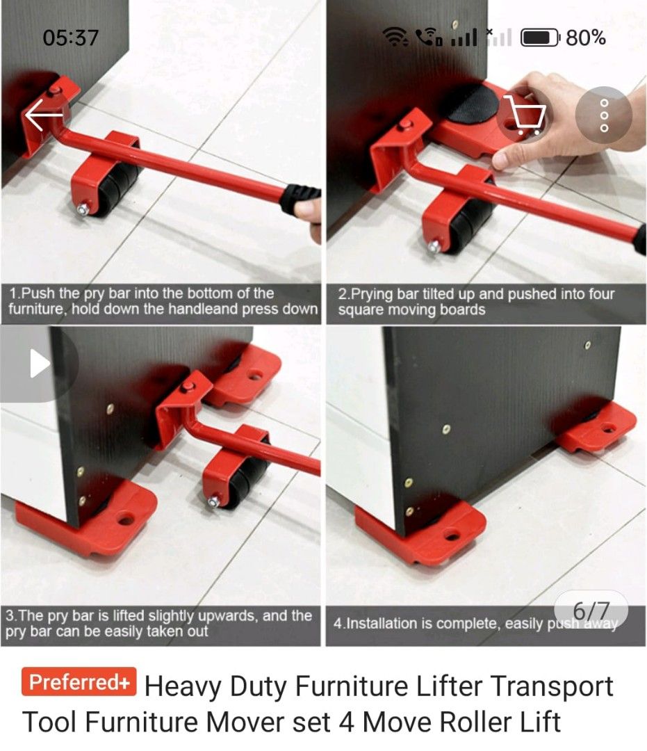 Transport Lifter Sliders, Furniture Lifter Mover