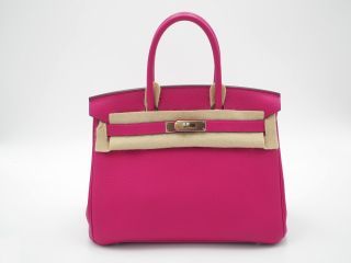 Hermes Birkin 30 Epsom T5 Rose Jaipur GHW Stamp T in 2023