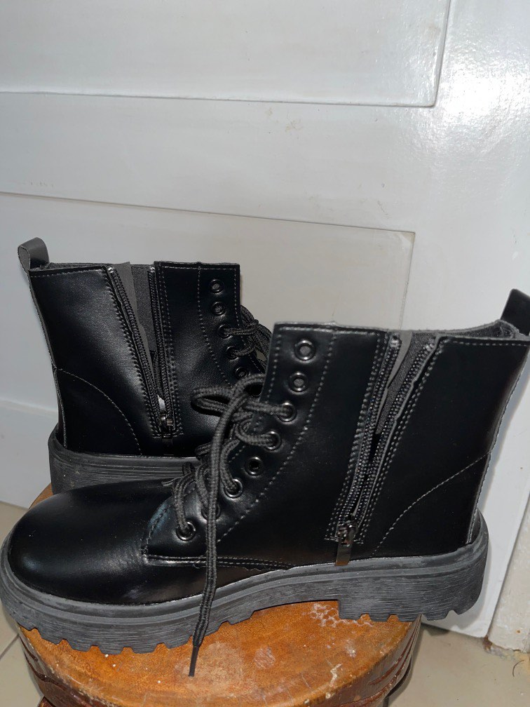 high cut boots with zipper, Men's Fashion, Footwear, Boots on Carousell