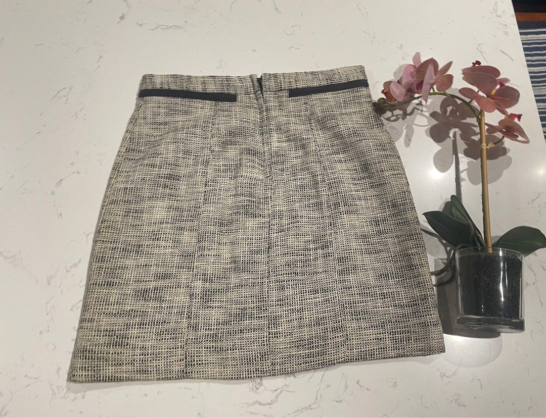H M Tweed Skirt Women s Fashion Bottoms Skirts on Carousell