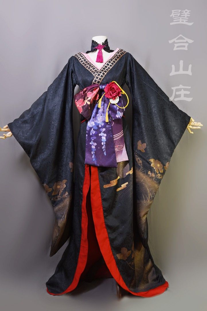Hololive Mori Calliope Kimono Cosplay, Hobbies & Toys, Memorabilia