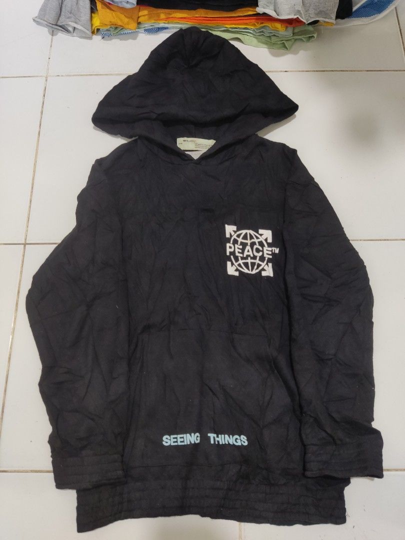 Off white peace online hoodie