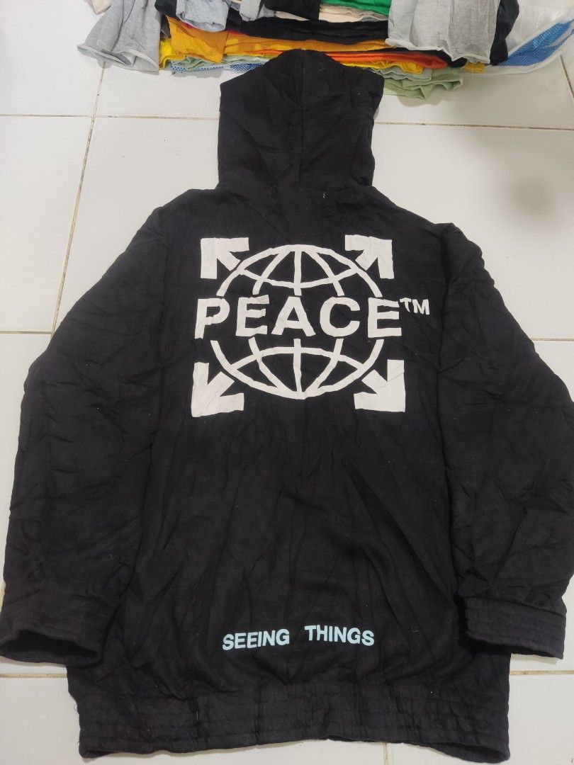 Off white discount peace hoodie