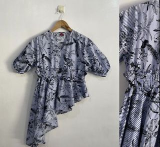 HQ Peplum Printed Top (Not Zara)
