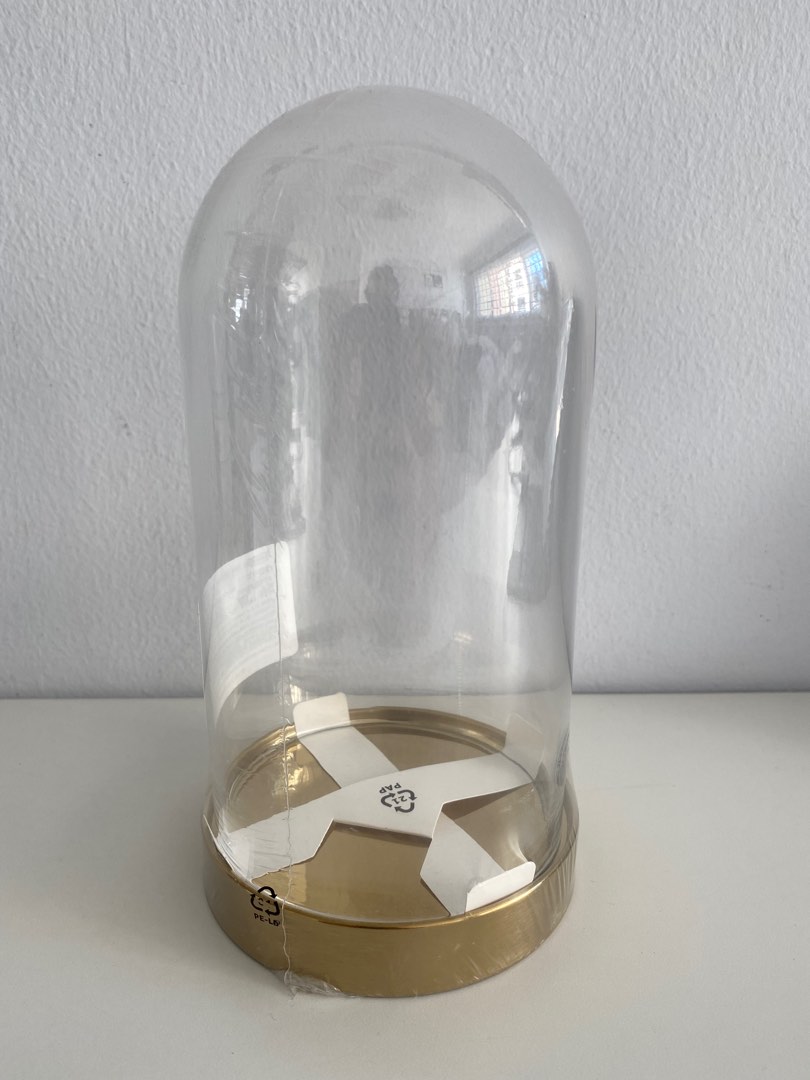 IKEA Glass dome with base, Furniture & Home Living, Home Decor, Vases