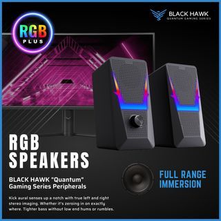 🦅(͢I͢N͢ ͢S͢T͢O͢C͢K͢S͢)͢ Black Hawk RGB Gaming Speakers / Soundbar / Sound Bar / Gaming Speaker / Razer / Logitech / Gaming Chair / Gaming Desk / Gaming Desk / Computer Speakers / Bluetooth Speaker