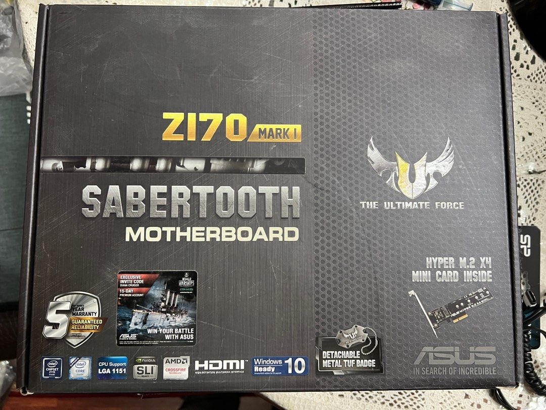 Intel 6700k + Asus Z170 Sabertooth Mobo + Cryorig m9i cpu cooler COMBO
