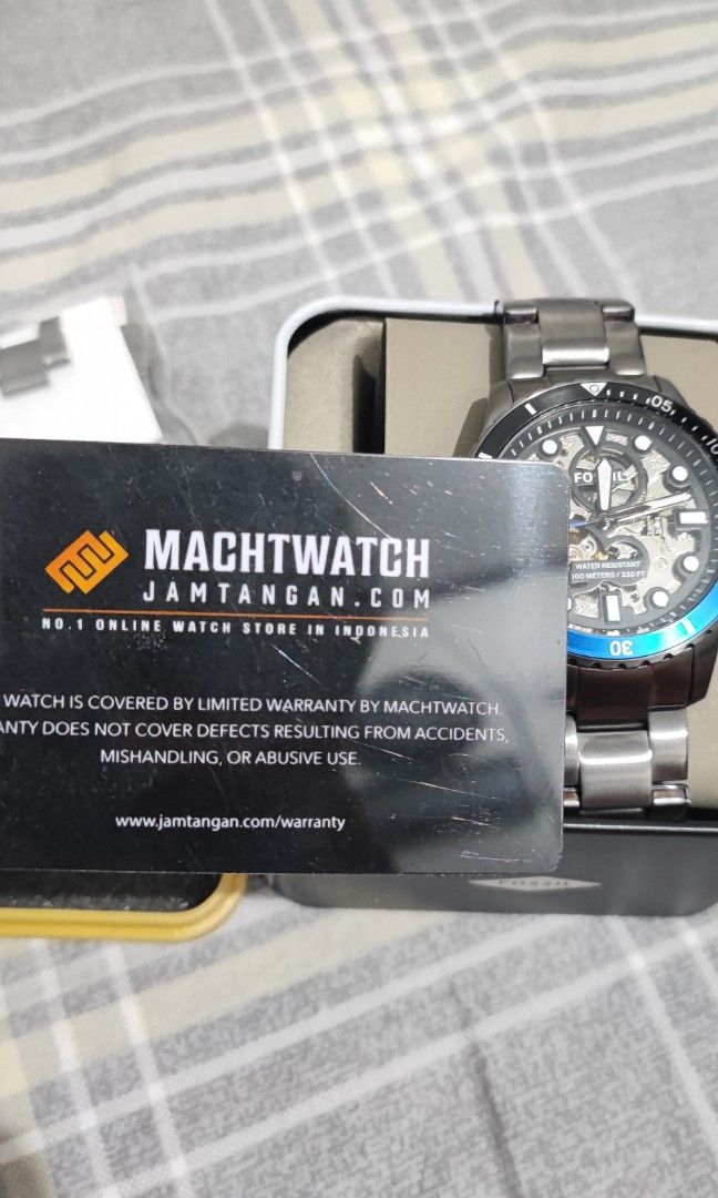 Jam Tangan Fossil Automatic 100 Original BNIB !!!, Fesyen Pria, Jam