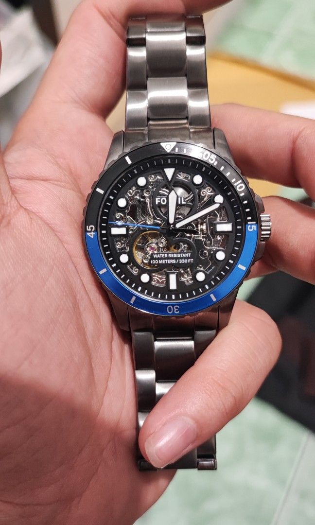Jam Tangan Fossil Automatic 100 Original BNIB !!!, Fesyen Pria, Jam