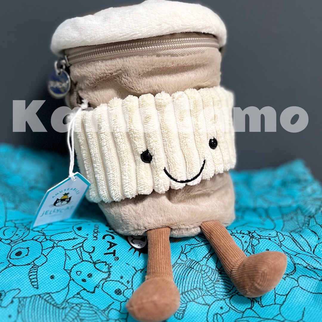 Jellycat Amuseable CoffeeToGo Bag, Women's Fashion, Bags & Wallets