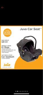 Joie Juva Infant Car Seat Group 0+ (for Newborn Babies up to 13kgs) - Black Ink