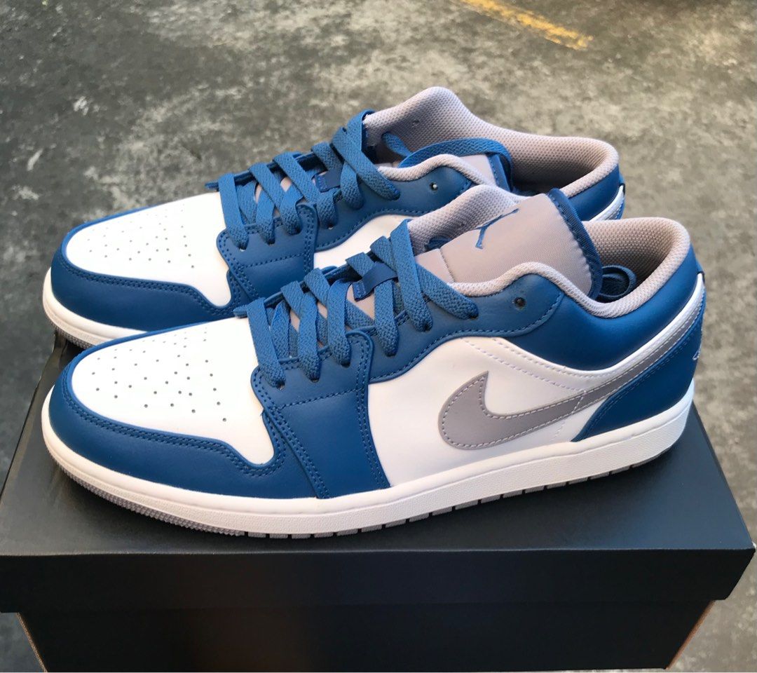 Jordan 1 Low 'True Blue' (Category: Sneakers) located in Pasig City. Submitted by Monchi (Listing ID 1214299449, Image 3). Description: Jordan 1 Low 'True Blue' BNDS Local Release Size 11 | 11.5.
