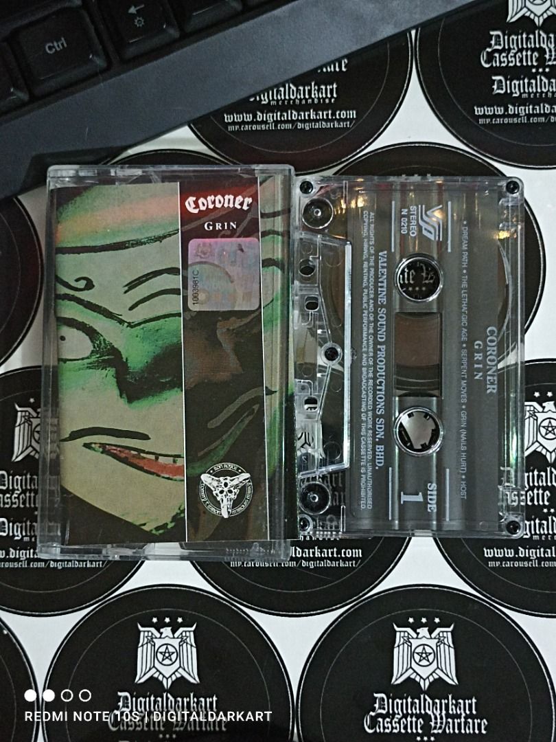 Kaset / Cassette Coroner Grin, Hobbies & Toys, Music & Media, CDs