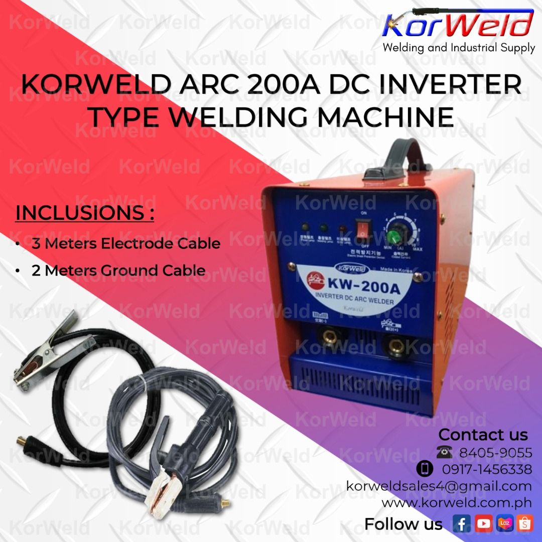 Korweld ARC 200A DC Inverter Type Welding Machine (Made In Korea