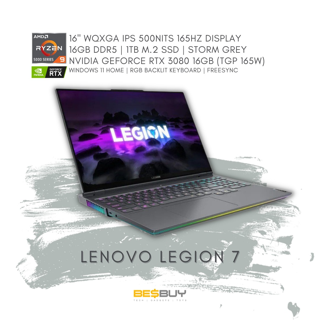 Lenovo Legion 7 - AMD Ryzen 9-5900HX - RTX 3080 [Pre-order], Computers ...