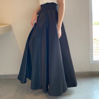 Long Flare Skirt black