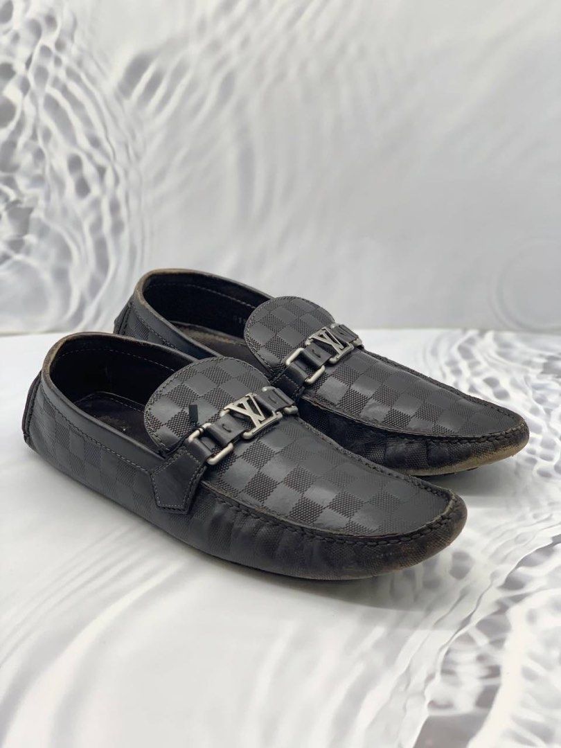 Louis Vuitton Damier Embossed Hockenheim Slip on Loafers