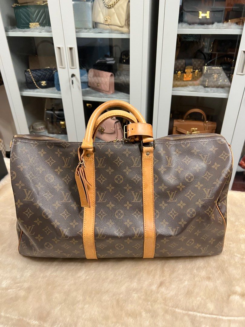 LV KEEPALL BANDOULIÈRE 50 PRISM, Luxury, Bags & Wallets on Carousell