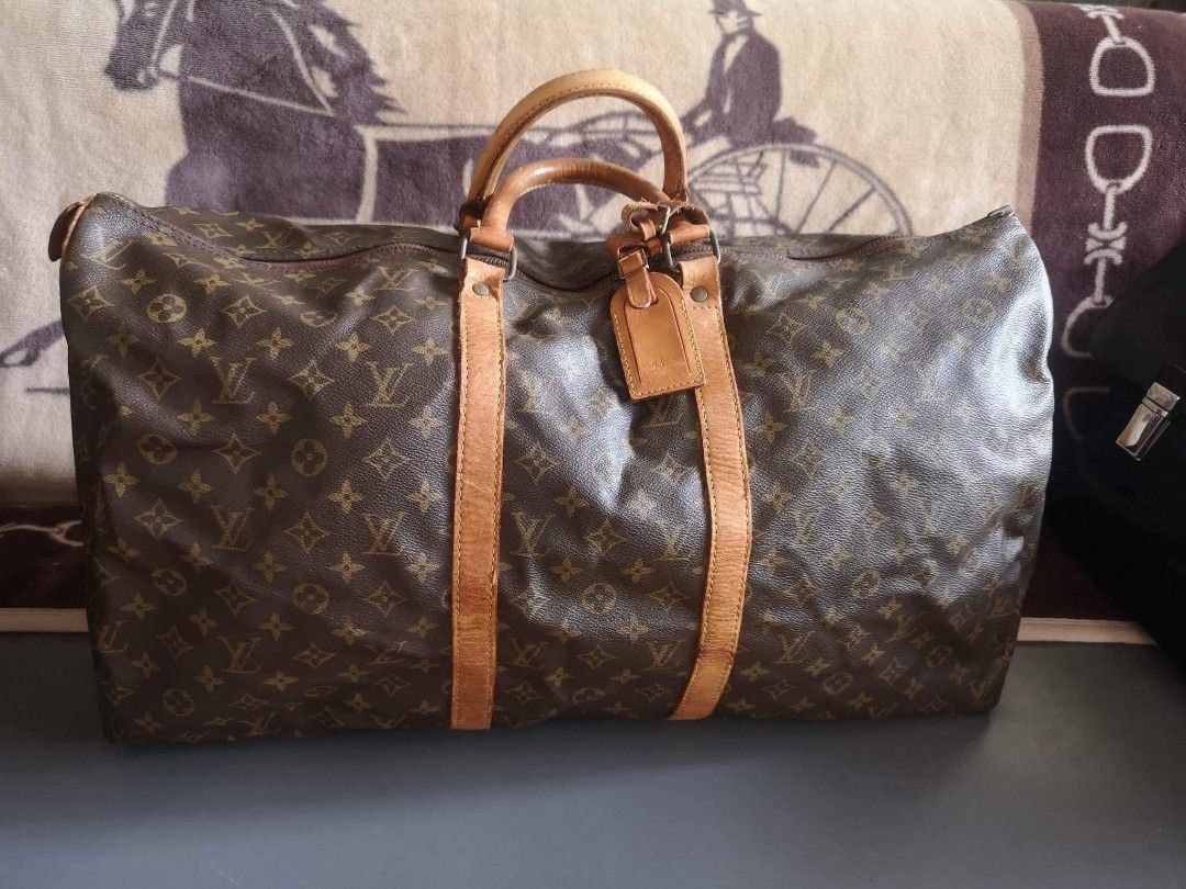 LOUIS VUITTON KEEPALL 55, Luxury, Bags & Wallets on Carousell