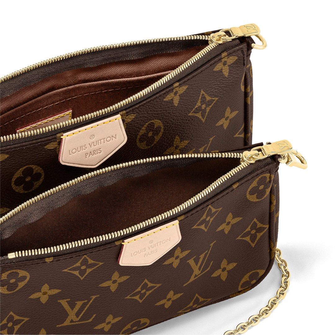 Louis Vuitton Multi Pochette Kaki/Green LV M44813, Luxury, Bags & Wallets  on Carousell