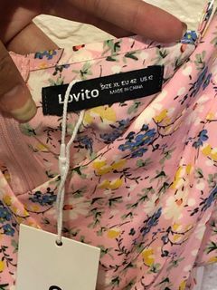 Lovito Pink Floral MIDI Dress XL
